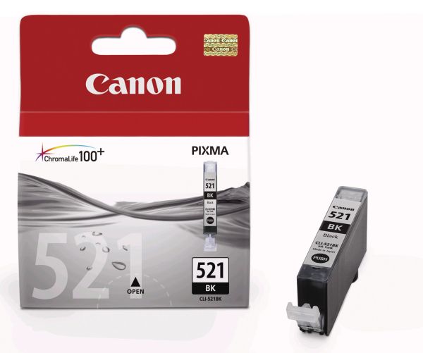 Canon tintenpatrone schwarz cli-521bk pixma mp 980 9ml - Canon-cli-521bk-4960999577470