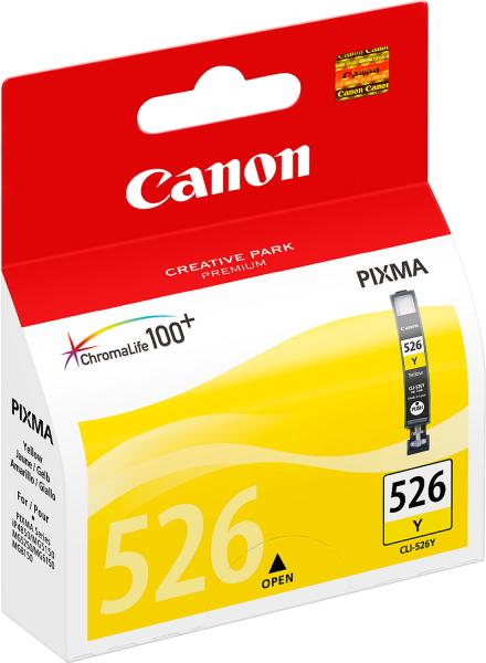Canon tintenpatrone yellow cli-526y pixma ip 4850 9ml - Canon-cli-526y-4960999670058-03.jpg