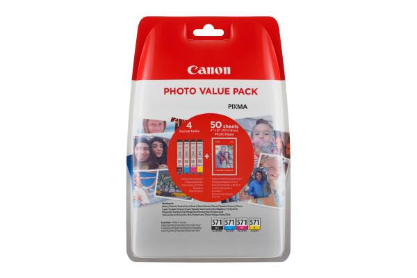 Canon multipack tinte bkcmy cli-571 ppixma mg5750 7ml - Canon-cli-571-8714574679181