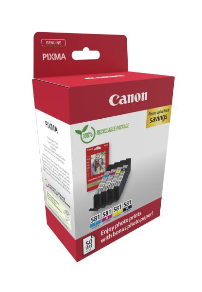 Canon photo valuepack bkcmy cli-581 pixma tr7550 4x5.6ml - Canon-cli-581-8714574679013-02.jpg