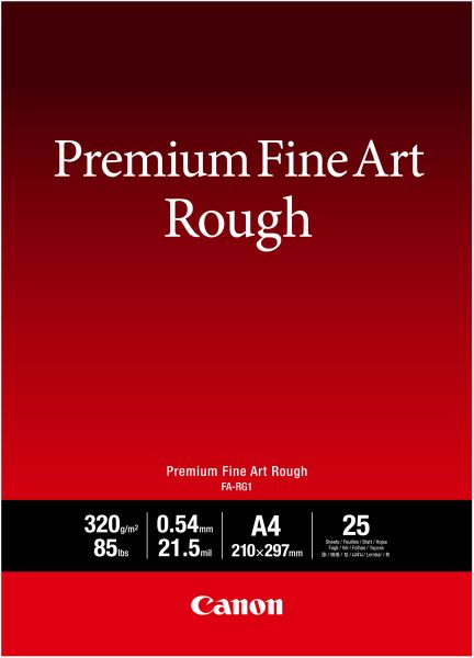 Canon premium paper 320g a4 farg1a4 fine art rough 25 blatt - Canon-farg1a4-4549292170375