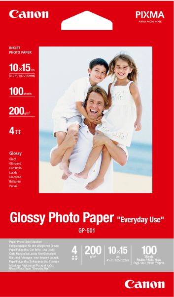 Canon glossy photo paper 10x15cm gp5014x6 inkjet, everyday 200g 100 bl. - Canon-gp5014x6-4960999293967