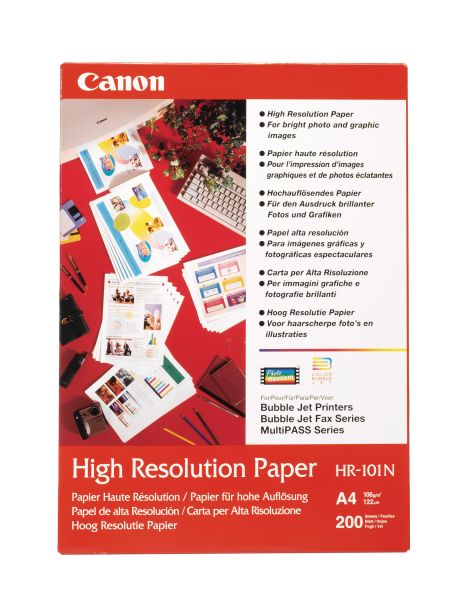 Canon papier high resolution a4 hr101na4 bubble-jet, 106g 50 blatt - Canon-hr101na4-4960999867090