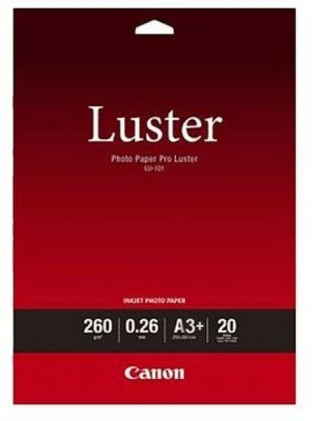 Canon photo paper pro luster a3+ lu101a3+ inkjet, 260g 20 blatt - Canon-lu101a3-4960999844015