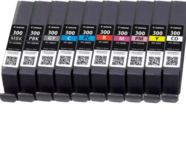 Canon multipack tinte 10 farben pfi-300mult ipf pro-300 10x14.4ml - Canon-pfi-300mult-8714574667355-03.jpg