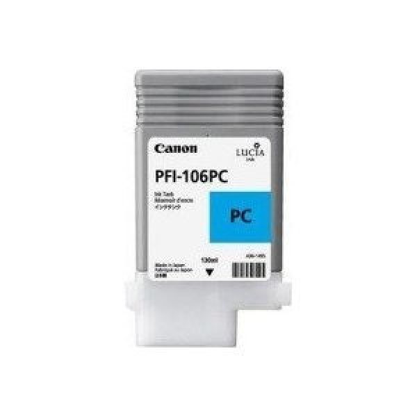 Canon tintenpatrone photo cyan pfi106pc ipf 6300/6350 130ml - Canon-pfi106pc-4960999909547