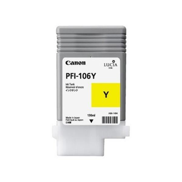 Canon tintenpatrone yellow pfi106y ipf 6300/6350 130ml - Canon-pfi106y-4960999909530