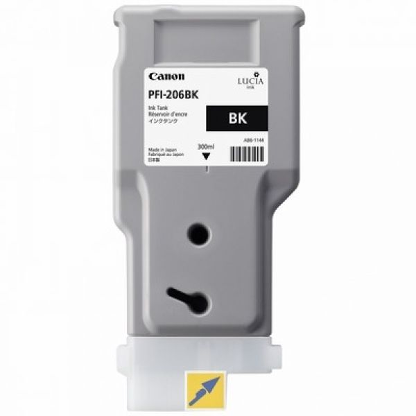 Canon tintenpatrone schwarz pfi206bk ipf 6400/6450 300ml - Canon-pfi206bk-4960999787527