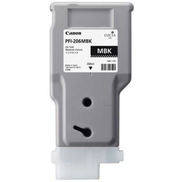 Canon tintenpatrone matt schwarz pfi206mbk ipf 6400/6450 300ml - Canon-pfi206mbk-4960999787534