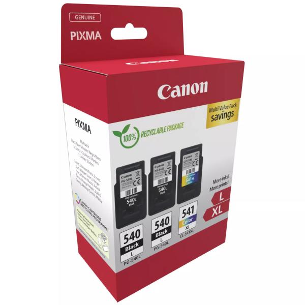 Canon multipack tinte l+xl bkcmy pgcl540/1 pixma mg2150 2xlbk & 1xcmyxl - Canon-pgcl540-1-8714574679716-02.jpg