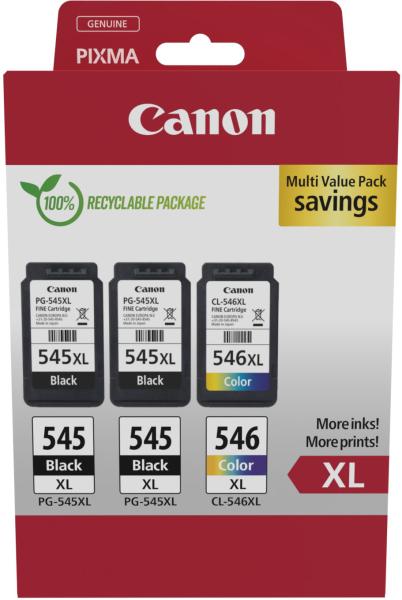 Canon multipack tinte xl schw/color pgcl545/6 pixma ip2850 2xbkxl & 1xcmyxl - Canon-pgcl545-6-8714574680026
