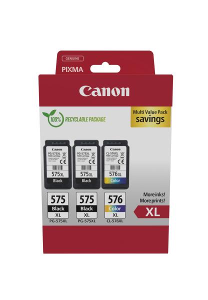 Canon multipack tinte xl bkcmy pgcl575/6 pixma tr4750i 2xbkxl & 1xcmyxl - Canon-pgcl575-6-8714574679617