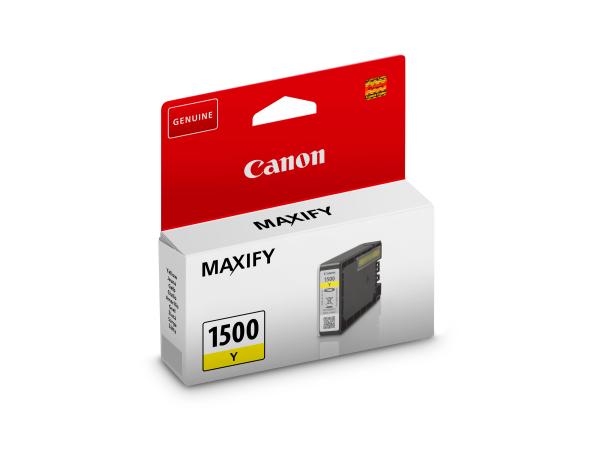 Canon tintenpatrone yellow pgi-1500y maxify mb2050/mb2350 300 s. - Canon-pgi-1500y-4549292004571-02.jpg