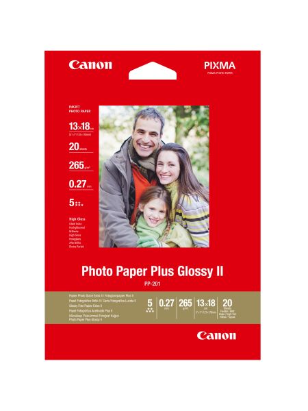 Canon photo paper plus 265g 13x18cm pp2015x7 inkjet glossy ii 20 blatt - Canon-pp2015x7-4960999537276