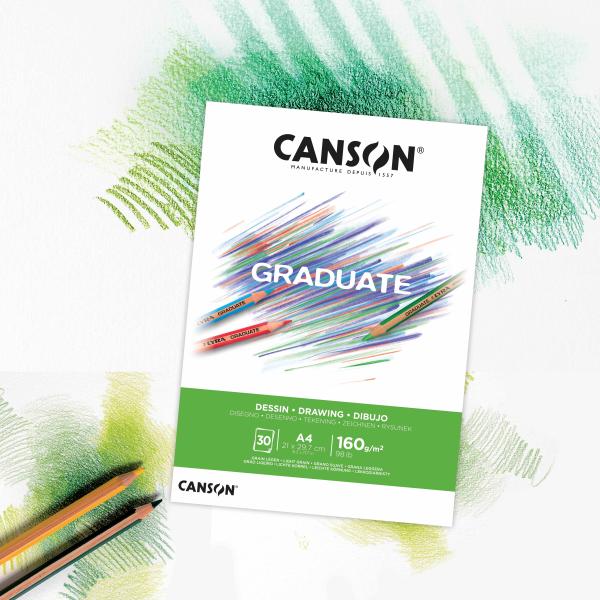 Canson graduate zeichnen a4 400110365 30 blatt, weiss, 160g - Canson-400110365-3148950021014-02.jpg