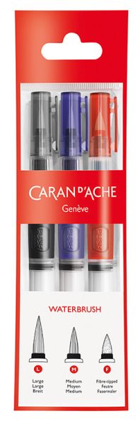 Caran d'ache wasser-reservoir-pinsel 115.303 etui, 3 stück - Caran-dache-115303-7630002329132