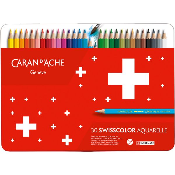 Caran d'ache farbstifte swisscolor 1285.73 ass. 30 stück - Caran-dache-128573-7610186020360