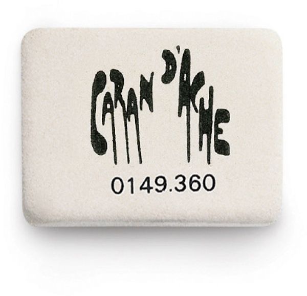 Caran d'ache radierer 149.360 weiss 33x24x5mm - Caran-dache-149360-7610186800726