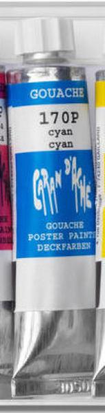 Caran d'ache deckfarbe gouache 10ml 2003.170 cyan tube - Caran-dache-2003170-7610186156700