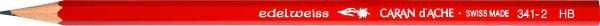 Caran d'ache schulbleistift edelweiss hb 341.272 rot - Caran-dache-341272-7610186000843