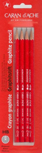 Caran d'ache schulbleistift edelweiss hb 341.372 4 stück blister - Caran-dache-341.372-7610186433726-04.jpg
