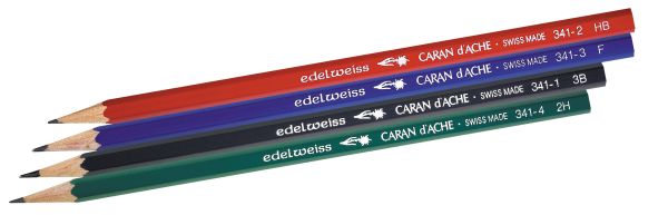 Caran d'ache bleistift 341 2mm 341.374 grün, 4 stück - Caran-dache-341374-7610186433740