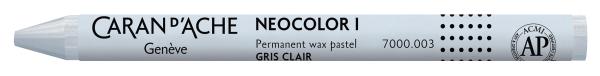 Caran d'ache wachsmalkreide neocolor 1 7000.003 hellgrau - Caran-dache-7000003-7610186270024