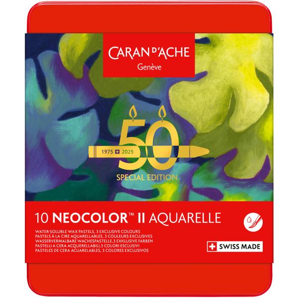 Caran d'ache wachsmalkreide neocolor ii 7500.915 50 jahre üppig 10 stück - Caran-dache-7500.915-7630002360180-02.jpg