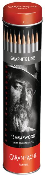 Caran d'ache graphitstift grafwood 775.315 ass. 15 stück - Caran-dache-775315-7630002318792