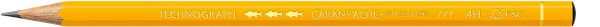 Caran d'ache bleistift technograph 4h 777.264 gelb - Caran-dache-777264-7610186842597