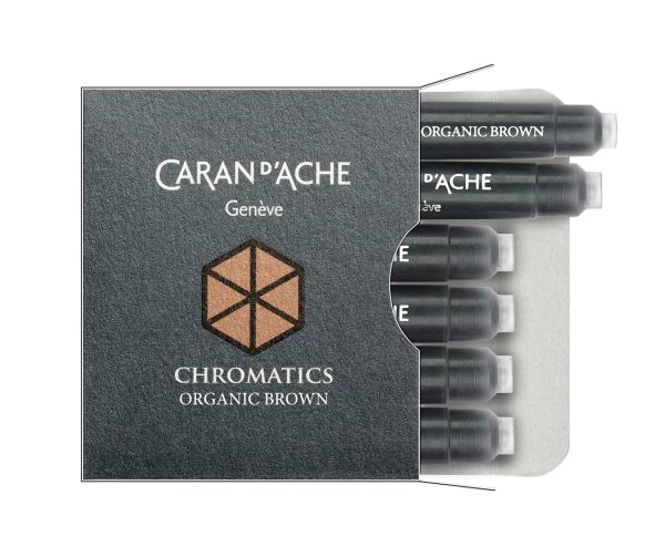 Caran d'ache tintenpatrone 8021.049 organic brown 6 stück - Caran-dache-8021049-7630002329835