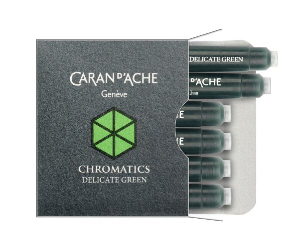 Caran d'ache tintenpatrone 8021.221 delicate green 6 stück - Caran-dache-8021221-7630002329927