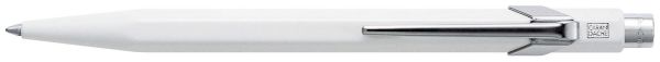 Caran d'ache kugelschreiber 849 metall 849.001 weiss, refill, schrift blau - Caran-dache-849001-7610186029011
