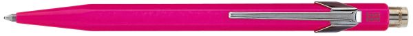 Caran d'ache kugelschreiber 849 metall 849.090 rosa, refill, schrift blau - Caran-dache-849090-7610186029097