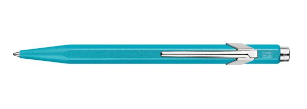 Caran d'ache kugelschreiber 849 colormat-x 849.181 türkisblau - Caran-dache-849181-7630002351423