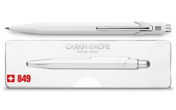 Caran d'ache kugelschreiber 849 pop line 849.502 weiss matt, mit metalletui - Caran-dache-849.502-7630002316767-02.jpg