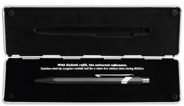 Caran d'ache kugelschreiber 849 pop line 849.509 schwarz matt, mit metalletui - Caran-dache-849.509-7630002316774-02.jpg