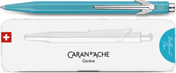Caran d'ache kugelschreiber 849 colormat-x 849.681 türkisblau, slimpack - Caran-dache-849.681-7630002351881-04.jpg