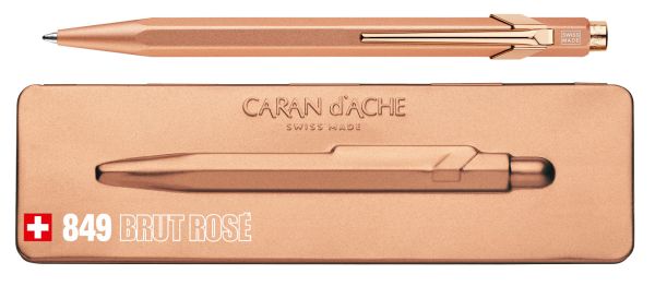 Caran d'ache kugelschreiber 849 mit etui 849.997 brut rosé - Caran-dache-849997-7630002328869