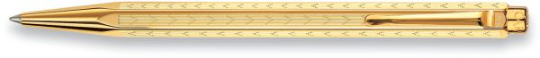 Caran d'ache kugelschreiber 898.208 gold ecridor chevron - Caran-dache-898208-7610186712081