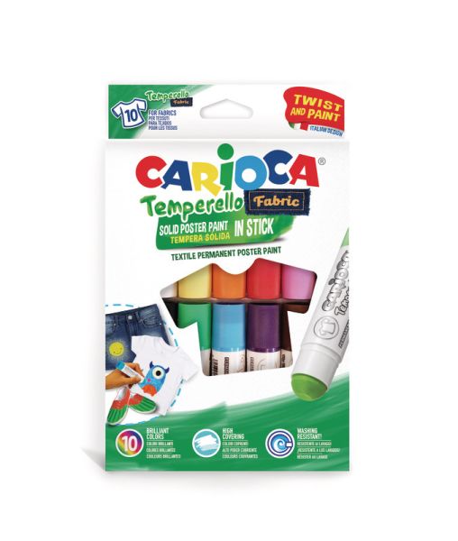 Carioca temperello fabric 3938 ass. 10 stück - Carioca-3938-8003511423247