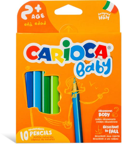 Carioca farbstifte baby 42819m 10 stück - Carioca-42819m-7640156450507