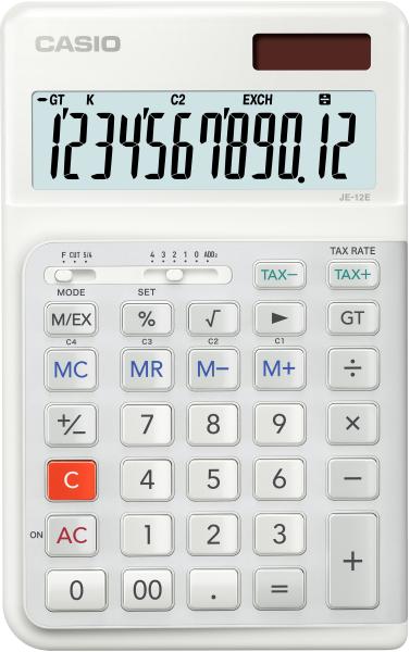 Casio tischrechner je-12e weiss - Casio-je-12e-4549526614637