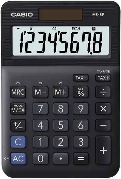 Casio tischrechner ms-8f schwarz - Casio-ms-8f-4549526615382