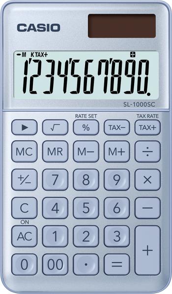 Casio taschenrechner bic sl-1000sc-bu 10-stellig blau - Casio-sl-1000sc-bu-4549526612626