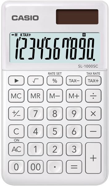Casio taschenrechner sl-1000sc-we weiss - Casio-sl-1000sc-we-4549526700217