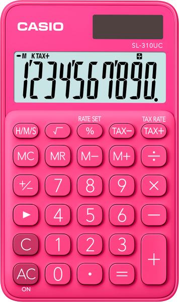 Casio taschenrechner sl-310uc-rd 10-stellig rot - Casio-sl-310uc-rd-4549526612824