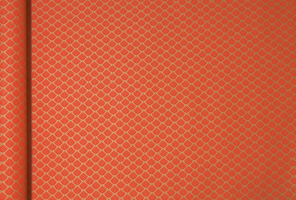 Clairefontaine tiny rolls kraft rote blumen 223825c 70g, 5x0.35m - Clairefontaine-223825c-3329682238257