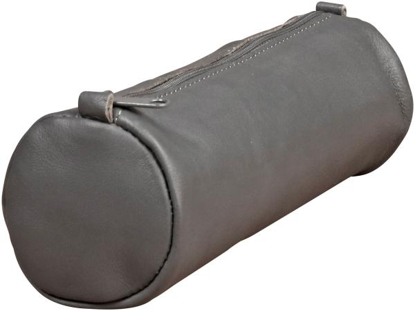 Clairefontaine schlamperetui agebag 21x6cm 77033c grau, rund, leder - Clairefontaine-77033c-3329680770339