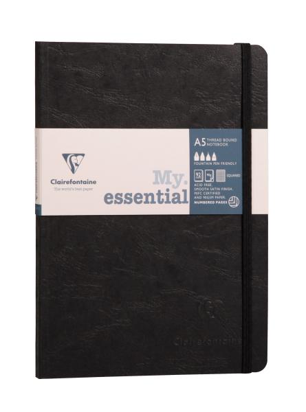 Clairefontaine agebag myess a5 793461c notizbuch lin. schwarz 96 bl - Clairefontaine-793461c-3329687934611
